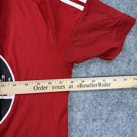 Adidas Samba Nashville Shirt Mens Small Red Black Soccer Jersey Climacool - Picture 6 of 8